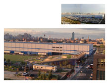 (top) Existing site 2008; (bottom) Project under construction in 2012 - Photo Credit: Kiss + Cathcart, Architects