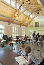 Clerestory windows bring in ample natural daylight - Photo Credit: Michael Mathers